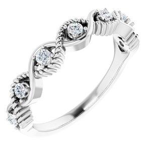1/5 CTW Diamond Stackable Ring