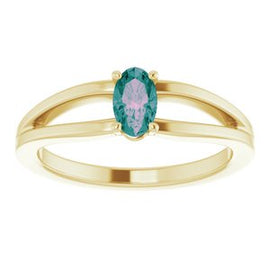 Chatham® Created Alexandrite Solitaire Youth Ring