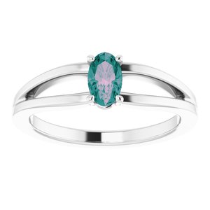 Chatham® Created Alexandrite Solitaire Youth Ring