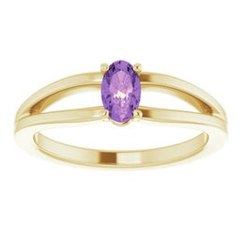 Chatham® Created Alexandrite Solitaire Youth Ring
