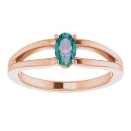 Chatham® Created Alexandrite Solitaire Youth Ring