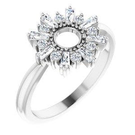 3/8 CTW Diamond Circle Ring