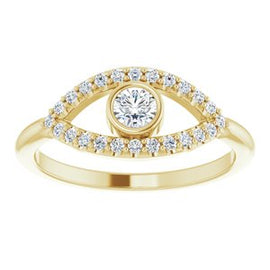 Blue Sapphire Sapphire Evil Eye Ring