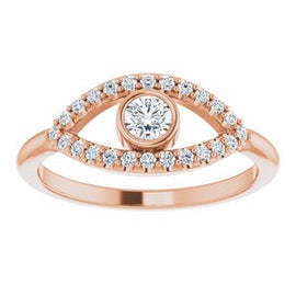 Blue Sapphire Sapphire Evil Eye Ring