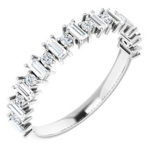 Load image into Gallery viewer, 14K White 1/2 CTW Natural Diamond Anniversary Band
