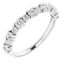 Load image into Gallery viewer, 14K White 1/2 CTW Natural Diamond Anniversary Band
