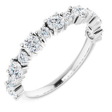 Load image into Gallery viewer, 14K White 1/2 CTW Natural Diamond Anniversary Band
