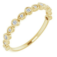 Load image into Gallery viewer, 14K Yellow 1/4 CTW Natural Diamond Anniversary Band
