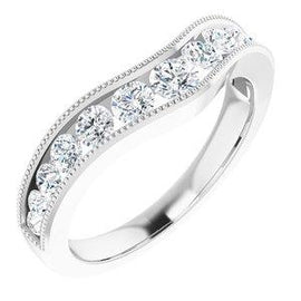 3/4 CTW Diamond Contour Band