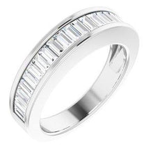 Load image into Gallery viewer, 1 CTW Diamond Baguette Anniversary Band
