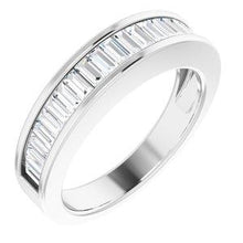 Load image into Gallery viewer, 1 CTW Diamond Baguette Anniversary Band
