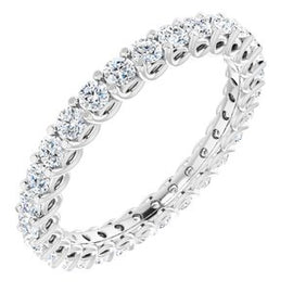 14K White 2 1/2 CTW Diamond Eternity Band