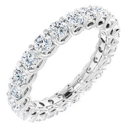 14K White 2 1/2 CTW Diamond Eternity Band