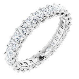 14K White 2 1/2 CTW Diamond Eternity Band