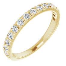 Load image into Gallery viewer, 14K White 1/4 CTW Lab-Grown Diamond Anniversary Band
