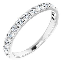 14K White 1/4 CTW Lab-Grown Diamond Anniversary Band