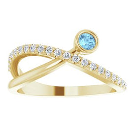 Chatham® Lab-Created Alexandrite & 1/5 CTW Diamond Ring