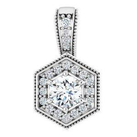 1/2 CTW Diamond Pendant