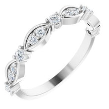Load image into Gallery viewer, 14K White 1/3 CTW Lab-Grown Diamond Anniversary Band
