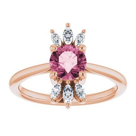 Chatham® Lab-Created Blue Sapphire & 1/4 CTW Diamond Ring