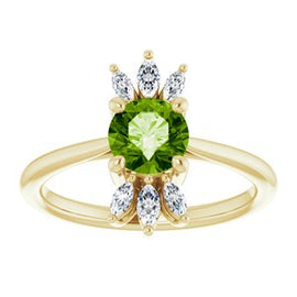 Chatham® Lab-Created Blue Sapphire & 1/4 CTW Diamond Ring