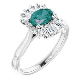1 CTW Diamond Halo-Style Ring