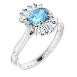 1 CTW Diamond Halo-Style Ring