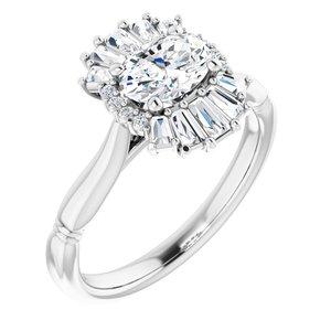 1 CTW Diamond Halo-Style Ring