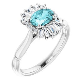 1 CTW Diamond Halo-Style Ring