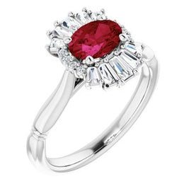 1 CTW Diamond Halo-Style Ring