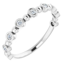 Load image into Gallery viewer, 14K White 1/5 CTW Natural Diamond Anniversary Band
