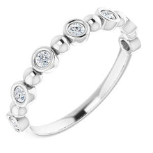 Load image into Gallery viewer, 14K White 1/5 CTW Natural Diamond Anniversary Band
