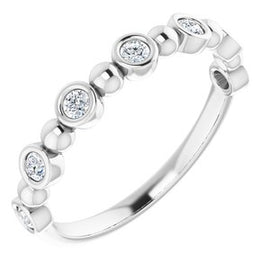 14K White 1/5 CTW Natural Diamond Anniversary Band