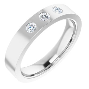 1/8 CTW Diamond Cross Ring