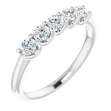 Load image into Gallery viewer, 14K White 1/2 CTW Natural Diamond Anniversary Band
