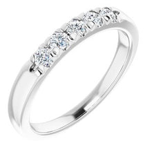 Load image into Gallery viewer, 14K White 1/10 CTW Natural Diamond Anniversary Band

