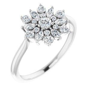 1/2 CTW Diamond Vintage-Inspired Ring
