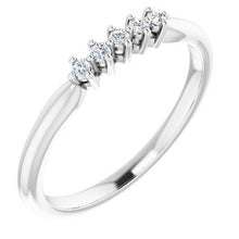 Load image into Gallery viewer, 14K White 3/8 CTW Natural Diamond Anniversary Band
