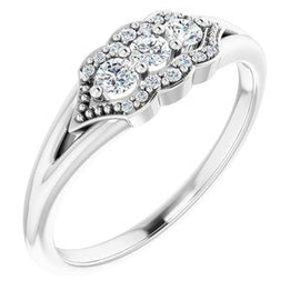 1/5 CTW Diamond Stackable Ring