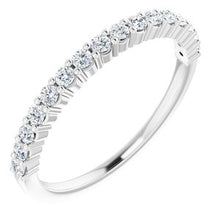 Load image into Gallery viewer, 14K White 1/4 CTW Lab-Grown Diamond Anniversary Band
