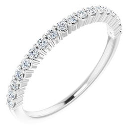 14K White 1/4 CTW Lab-Grown Diamond Anniversary Band