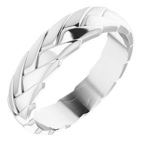 6 mm Woven-Design Band