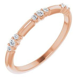 1/8 CTW Lab-Grown Diamond Stackable Ring