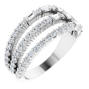 7/8 CTW Diamond Stacked Ring