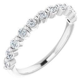 14K White 1/3 CTW Natural Diamond Anniversary Band