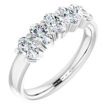 Load image into Gallery viewer, 14K White 1 1/4 CTW Natural Diamond Anniversary Band
