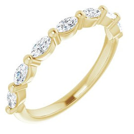 14K White 1/3 CTW Natural Diamond Anniversary Band
