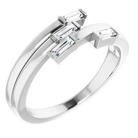 1/4 CTW Diamond Geometric Ring