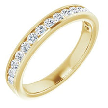 Load image into Gallery viewer, 14K Yellow 1/2 CTW Lab-Grown Diamond Anniversary Band
