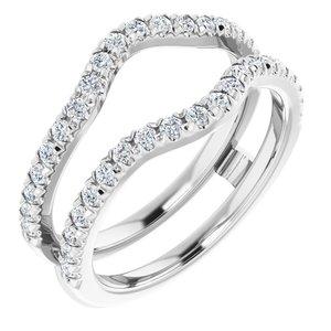 1/2 CTW Diamond French-Set Ring Guard Mounting